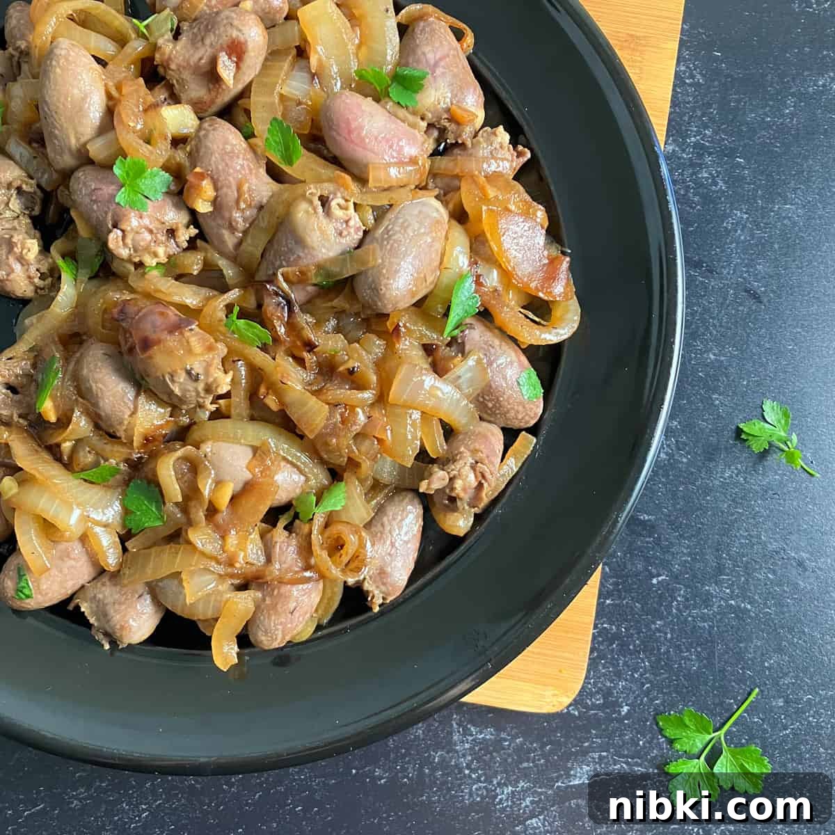 Chicken Hearts Recipe: Pan Seared with Garlic and Herbs 2 chicken hearts