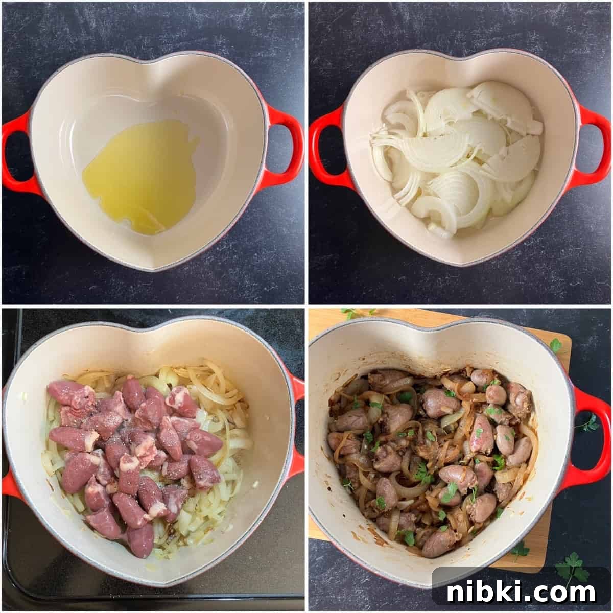 Chicken Hearts Recipe: Pan Seared with Garlic and Herbs 4 how to make chicken hearts