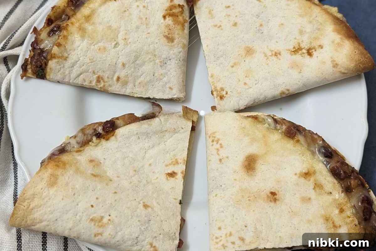 Air Fryer Vegetable Appetizers Meat Lovers Cannot Resist 9 Quesadillas on a plate