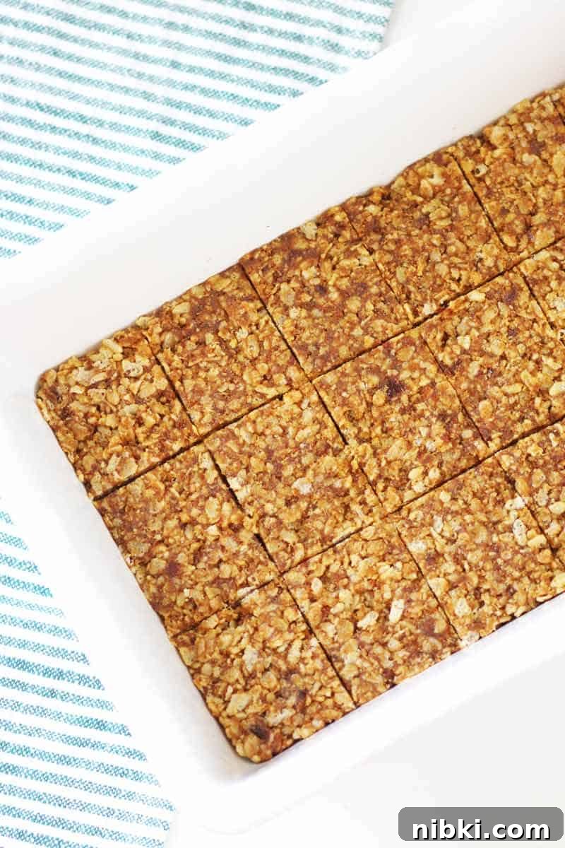 a pan of date rice crispy treats