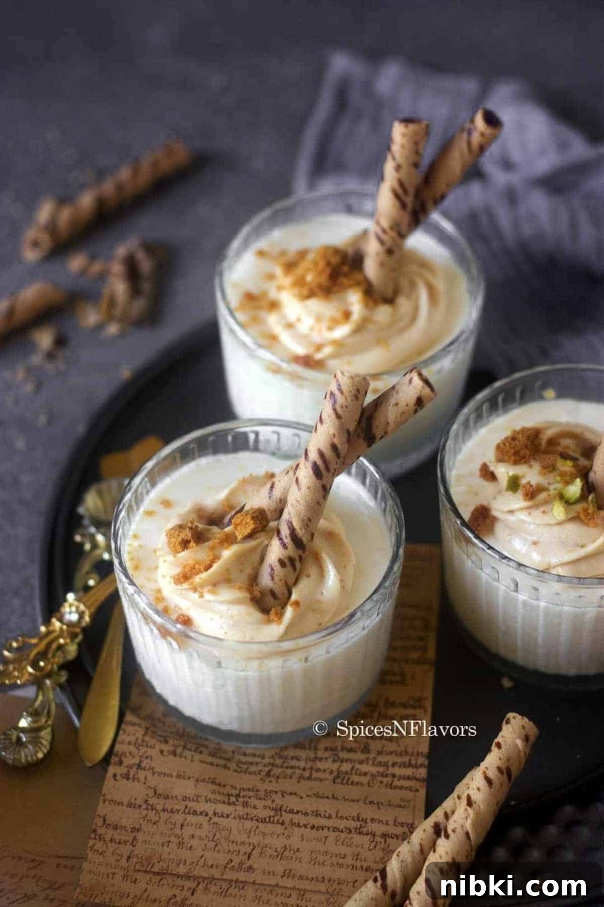 2-Ingredient Baked Yogurt Recipe: Creamy Oven Yogurt 2 3 ramekins filled with baked yogurt dessert placed on a cake pan base
