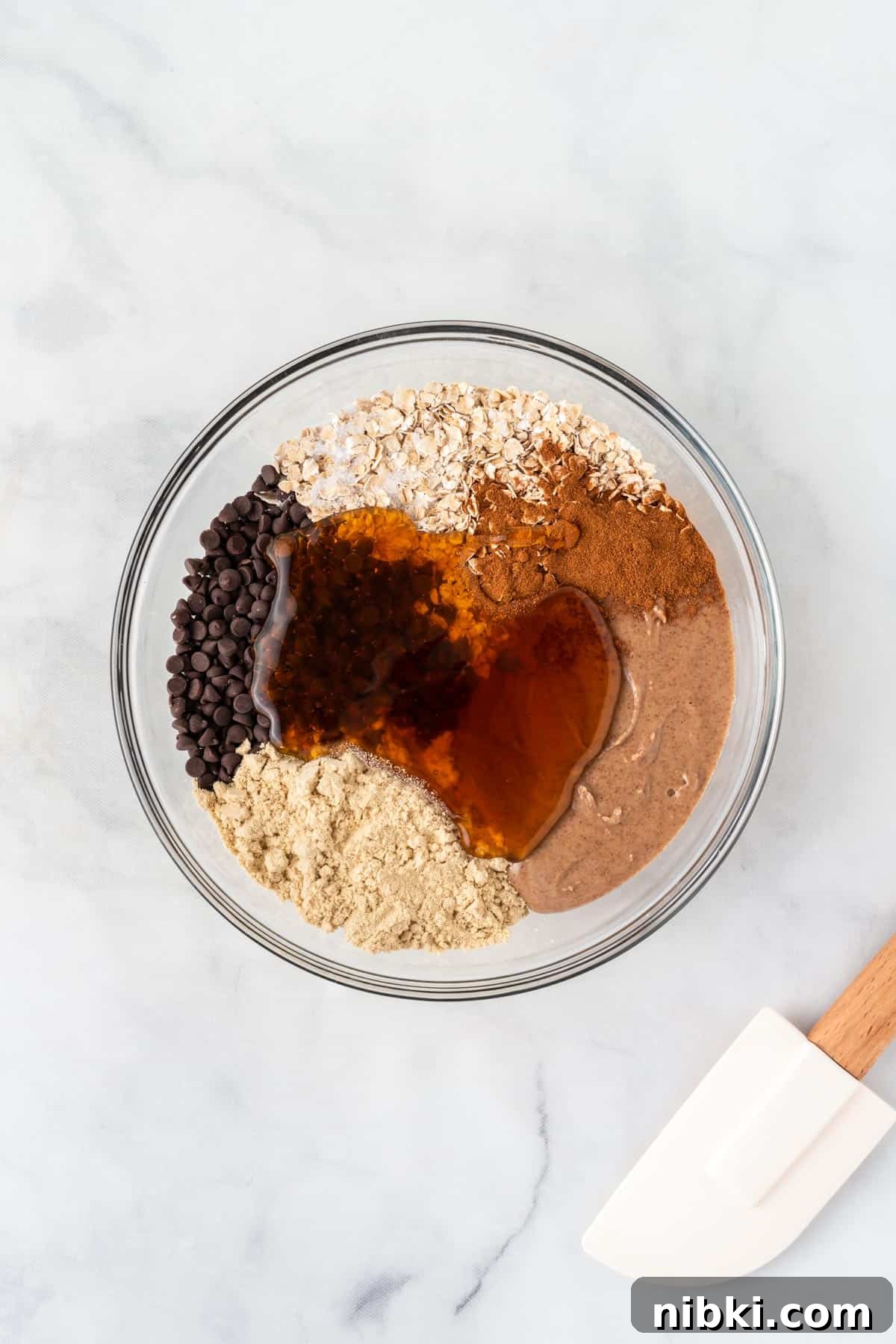 energy ball ingredients in a bowl