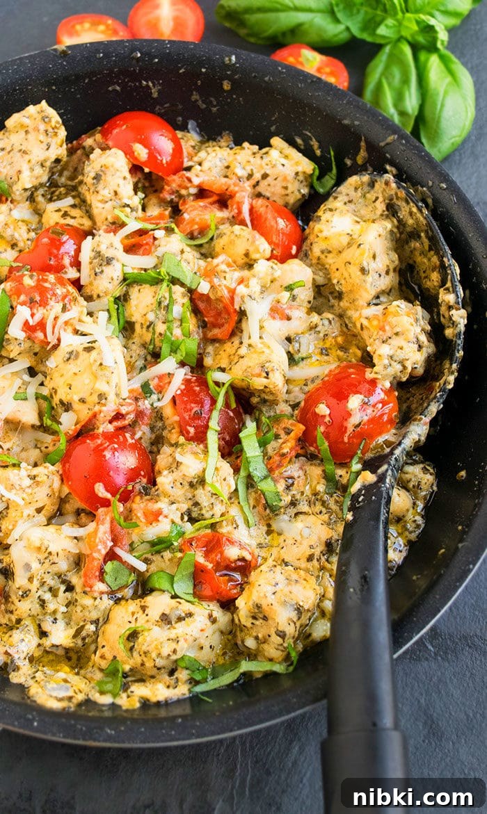 One-Pot Pesto Chicken Recipe 2 Basil Pesto Chicken