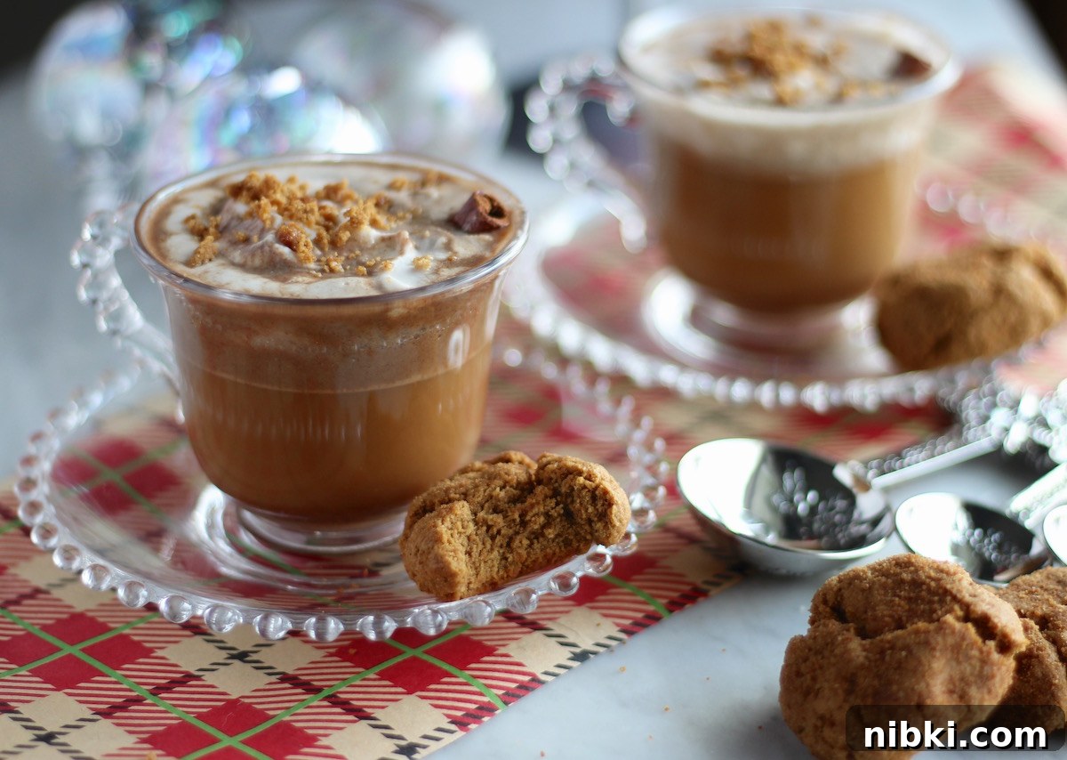 Paleo Gingerbread Latte Recipe: Dairy-Free Holiday Coffee 9 Paleo Gingerbread Lattes - warm, comforting coffee drinks made dairy-free with coconut milk and combined with the flavors of gingerbread, including gingerbread cookie crumbs! | fedandfulfilled.com