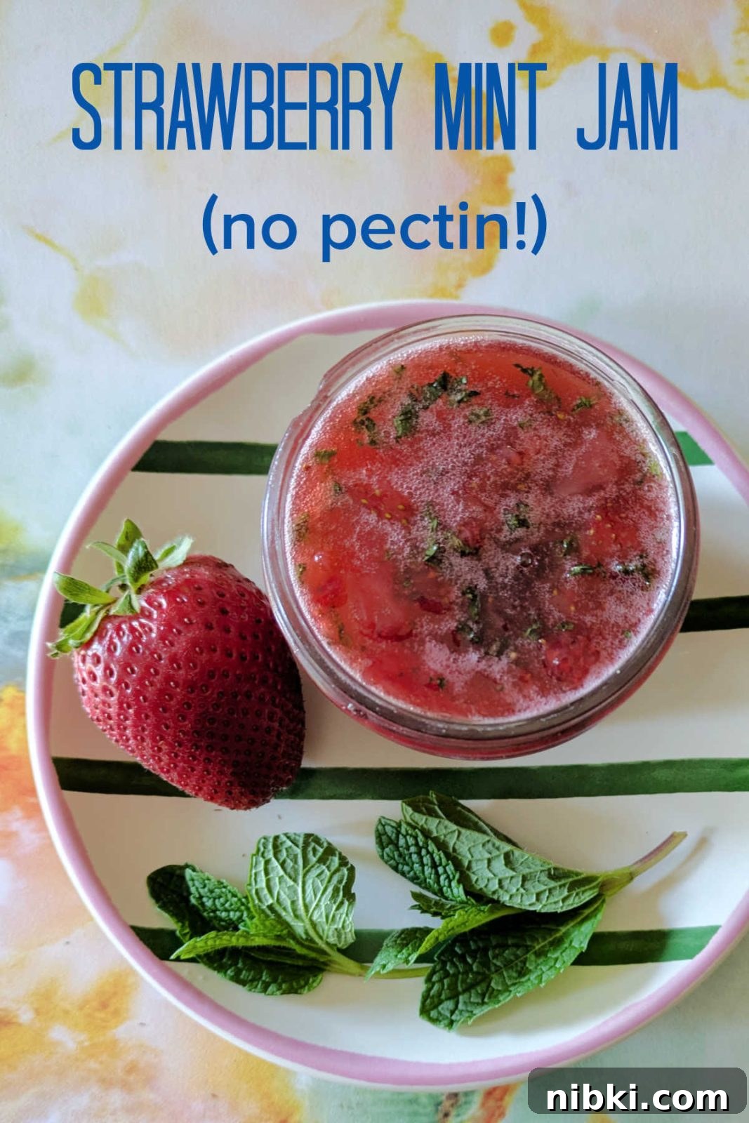 Homemade Strawberry Mint Jam Without Pectin 9 no pectin strawberry mint jam