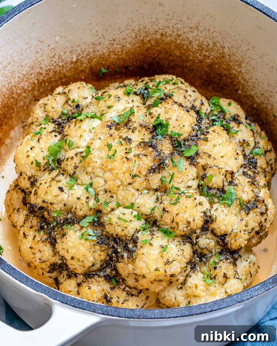 garlic roasted cauliflower