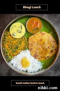 Bhogi Festival Lunch Menu: Traditional South Indian Feast 2 Bhogi festive lunch spread