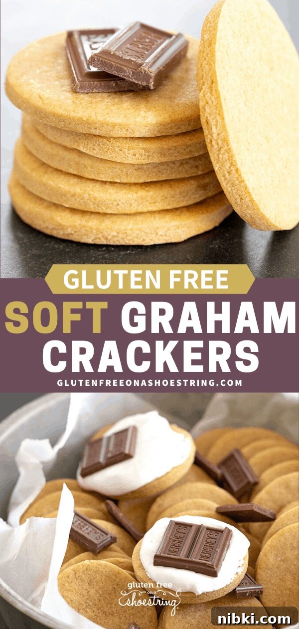 Soft graham crackers in a stack and in a tin with chocolate