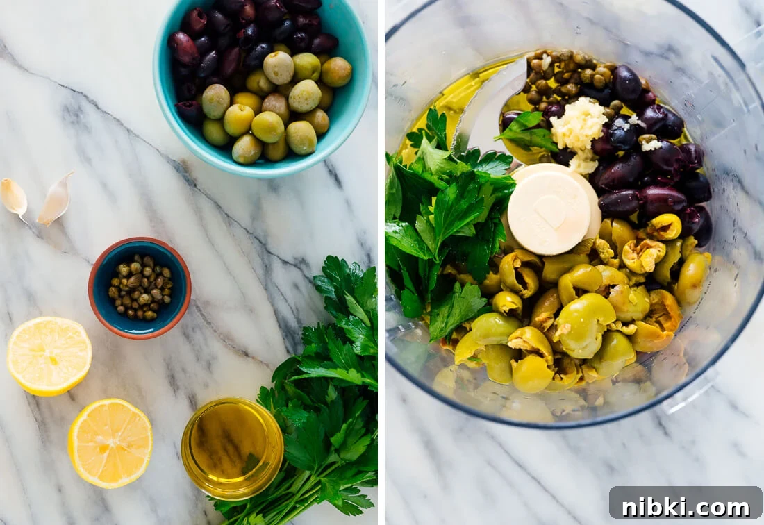 Homemade Olive Tapenade Recipe with Garlic and Capers 3 tapenade ingredients