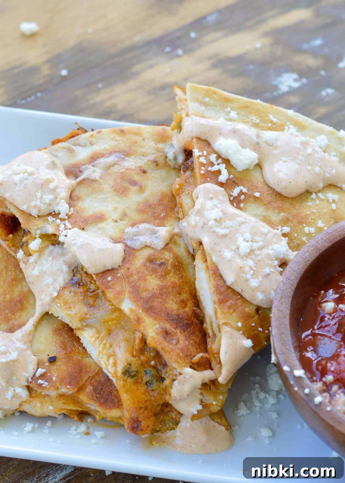 Copycat Taco Bell Creamy Jalapeno Sauce Recipe 4 This easy recipe makes a Taco Bell Creamy Jalapeno Sauce copycat you'll want to put on everything! Perfect for quesadillas, tacos, nachos, and more!
