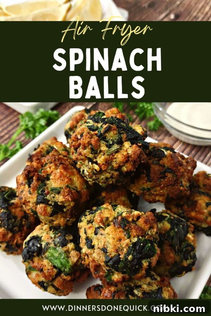 Air Fryer Spinach Balls: Crispy Appetizer Recipe 11 how to make spinach balls in the air fryer dinners done quick pinterest
