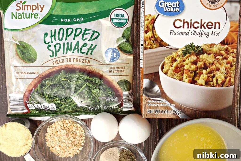 Air Fryer Spinach Balls: Crispy Appetizer Recipe 4 ingredients to make spinach balls in the air fryer spread over the counter