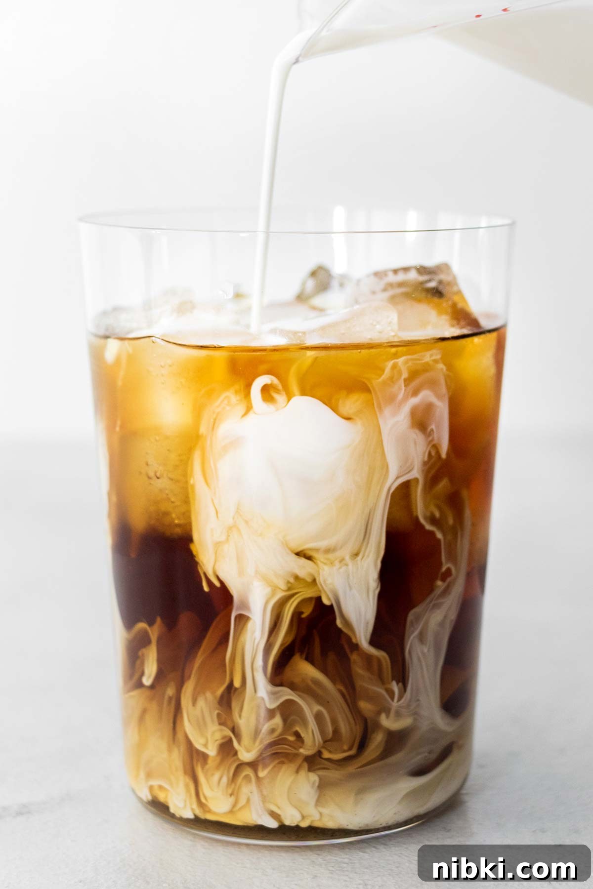 How to Make Starbucks Vanilla Sweet Cream Cold Brew at Home 5 Assembling cold brew