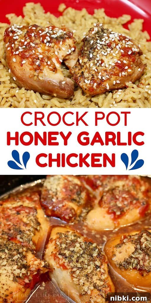 Slow Cooker Honey Garlic Chicken Recipe with Sticky Glaze 3 crock pot honey garlic chicken