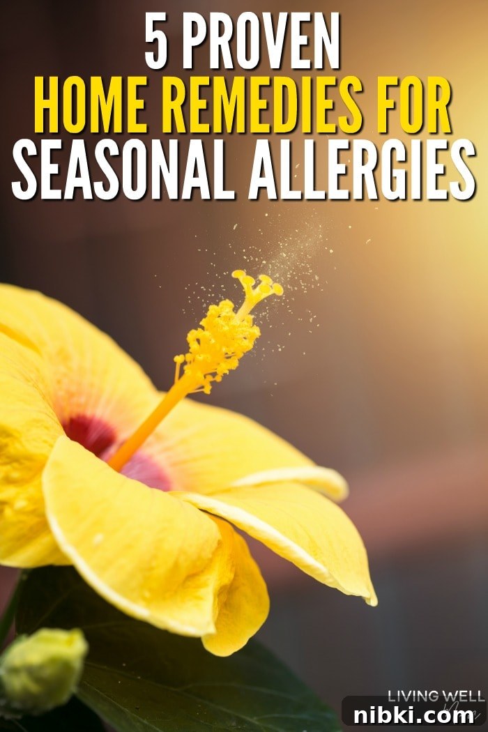 5 Proven Home Remedies to Relieve Seasonal Allergies 8 yellow flower with pollen - seasonal allergies