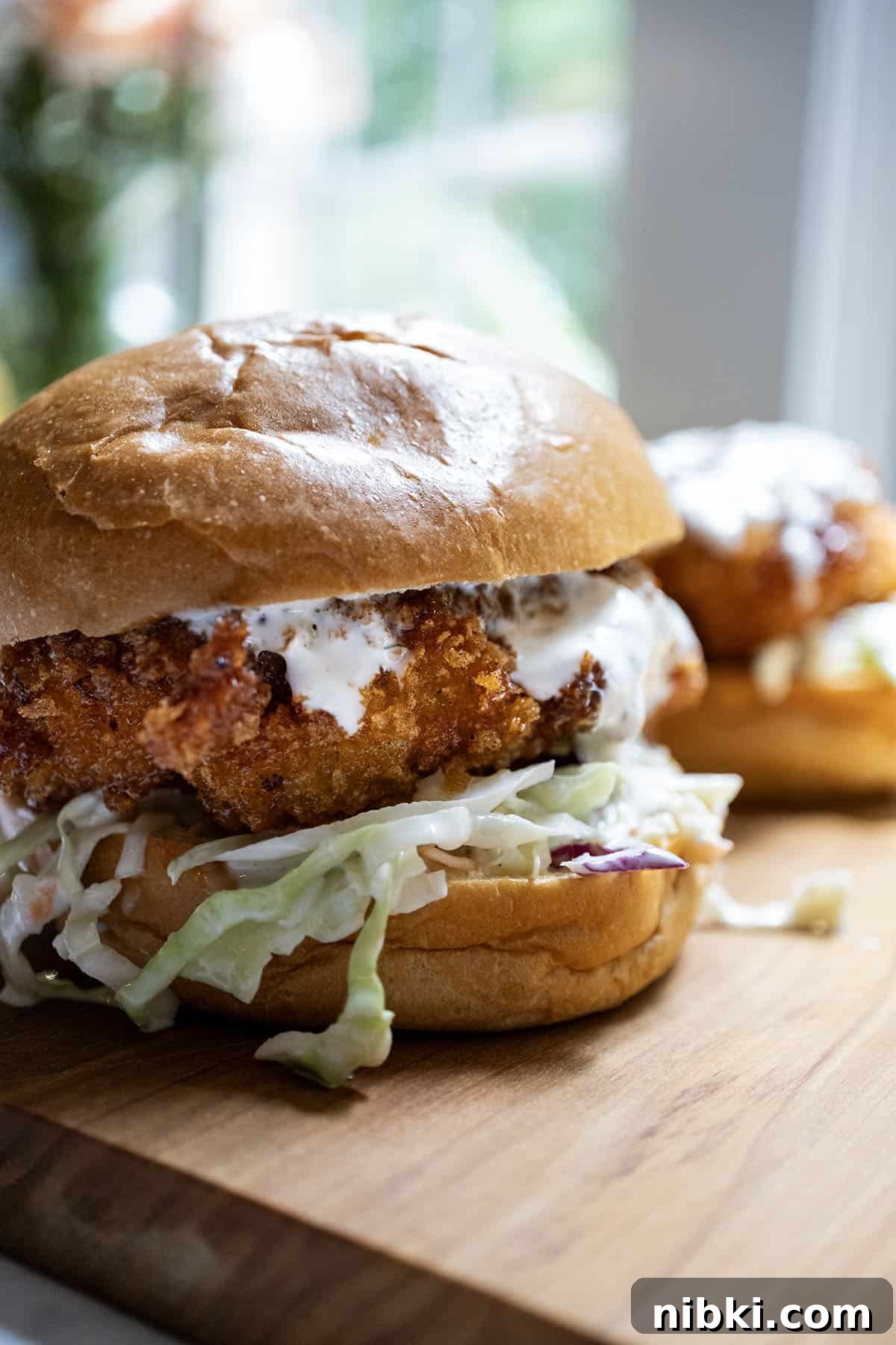 hot honey fried chicken sandwich