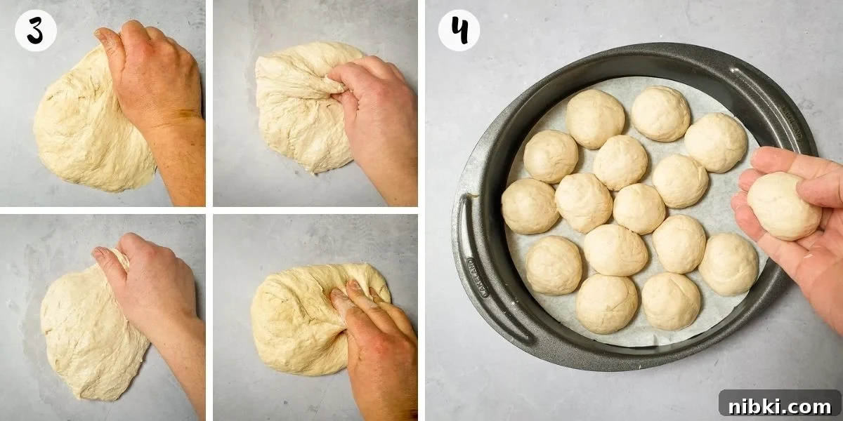 Garlic and Herb Dough Balls Recipe: Soft Pull-Apart Bites 4 Knead and shape into balls
