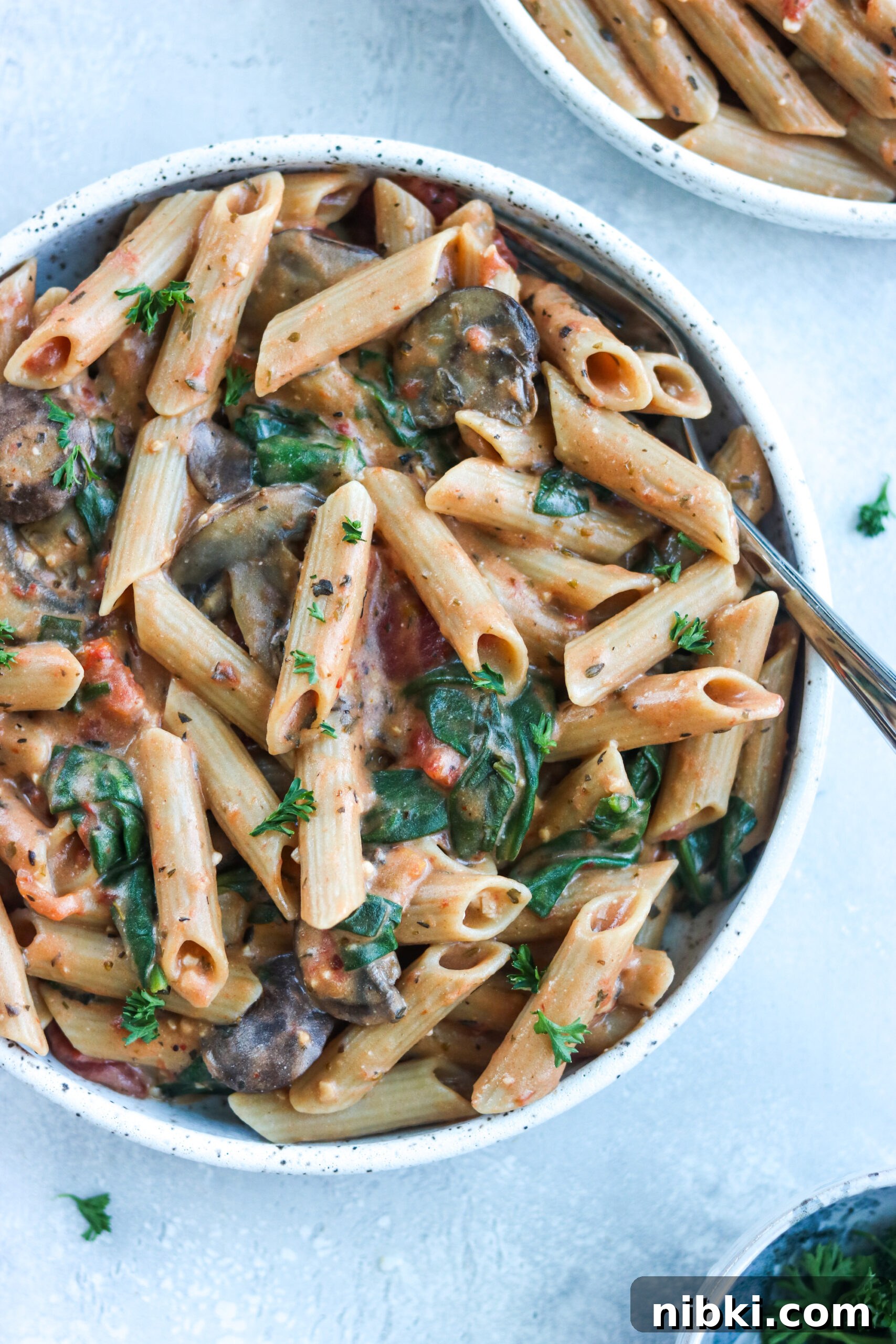 penne on a white bowl penne on a white bowl