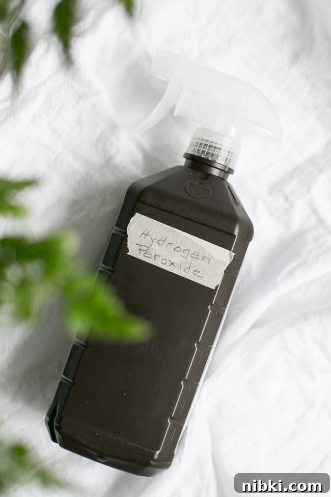 Hydrogen Peroxide | 10 Must-Have Ingredients for Homemade Cleaners