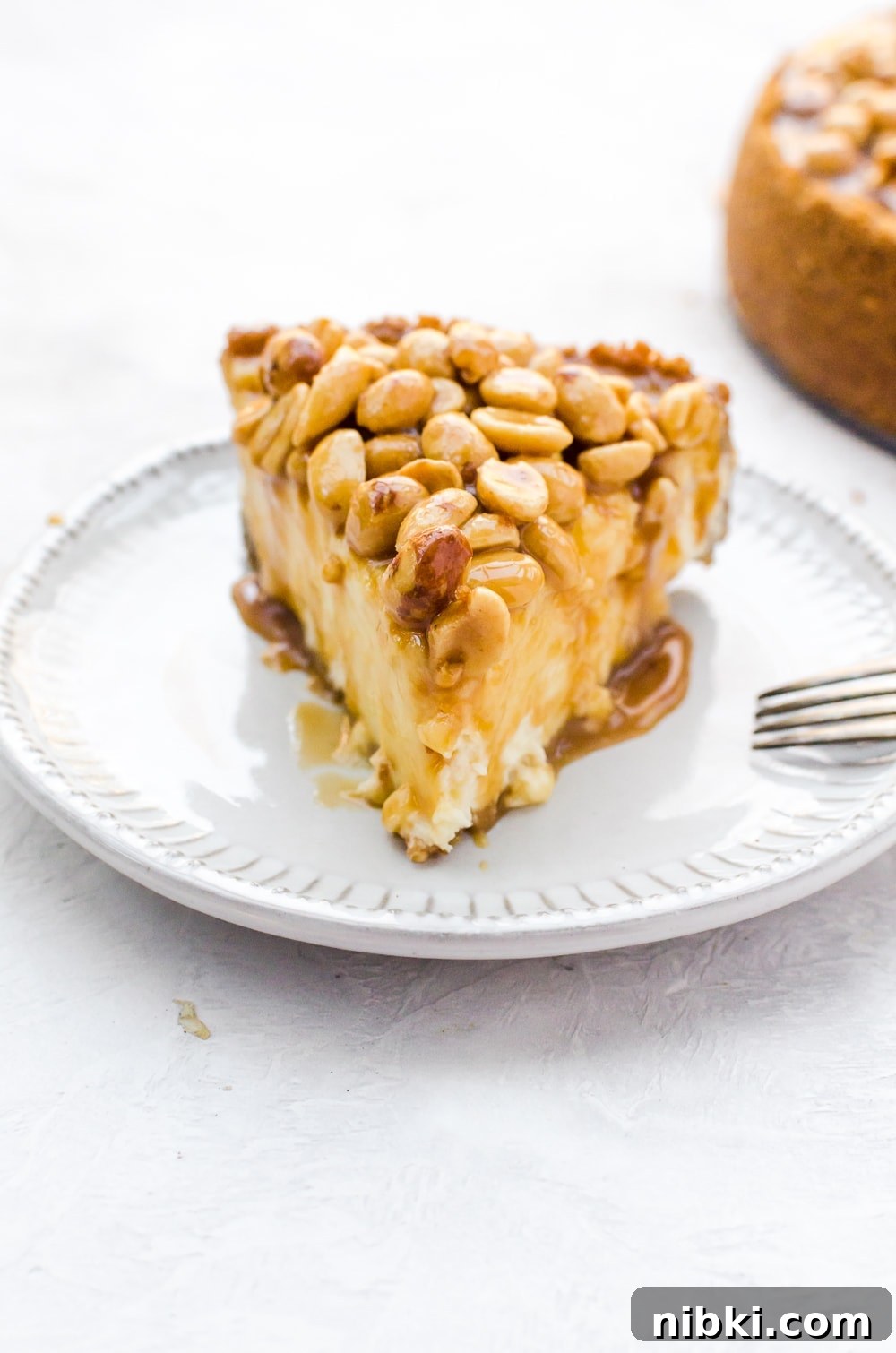 caramel nut cheesecake