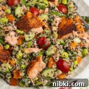 Hot Honey Garlic Salmon Bites Recipe 10 Salmon Quinoa Salad