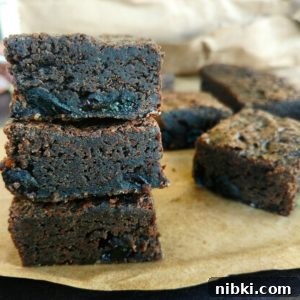 Rum and raisin brownies