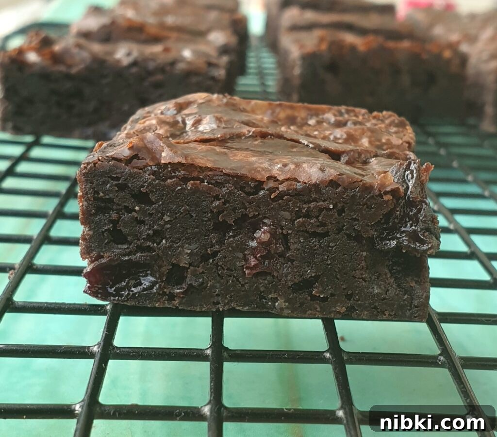 rum and raisin brownies