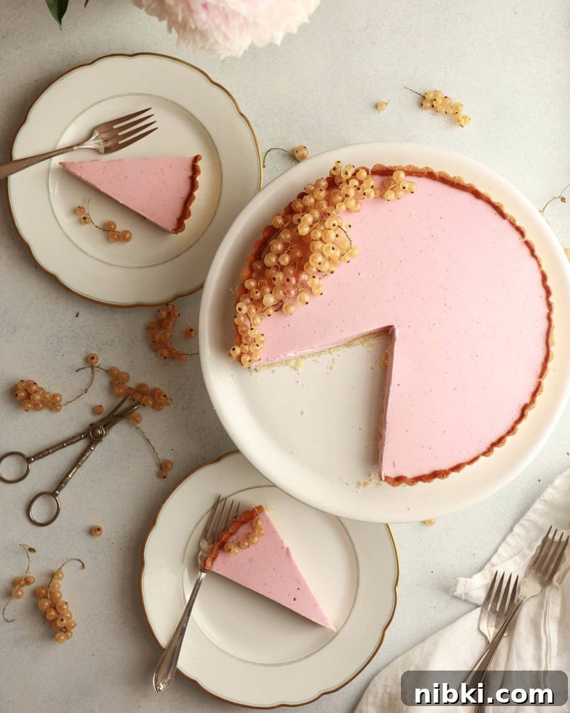 Red Currant-Vanilla Panna Cotta Tart