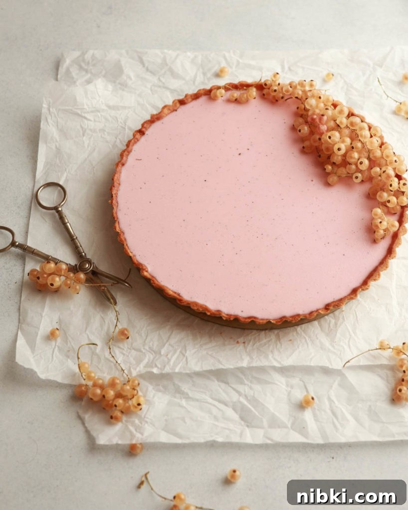Red Currant-Vanilla Panna Cotta Tart