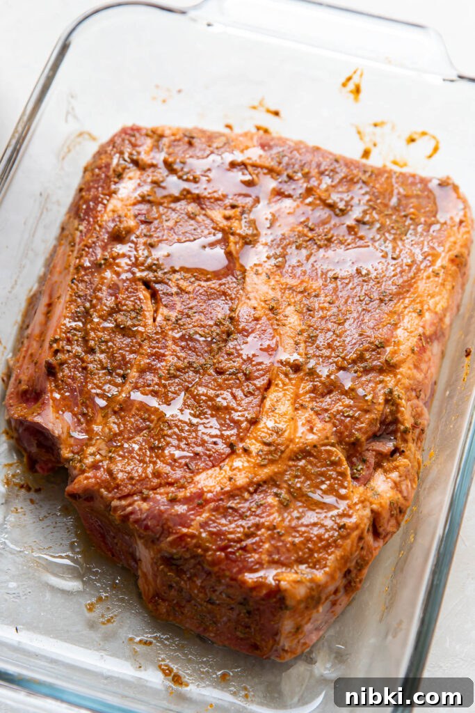 Instant Pot Barbacoa Tacos 5 barbacoa marinating.