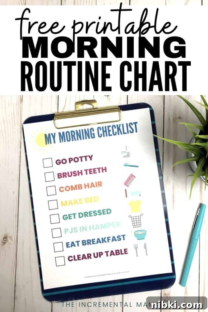 Free Printable Morning Routine Chart for Toddlers with Pictures 4 img 7209 4