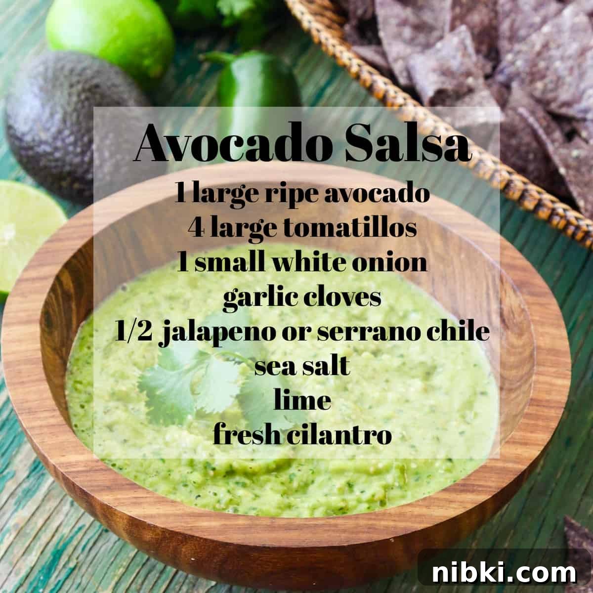 Avocado Salsa Ingredients