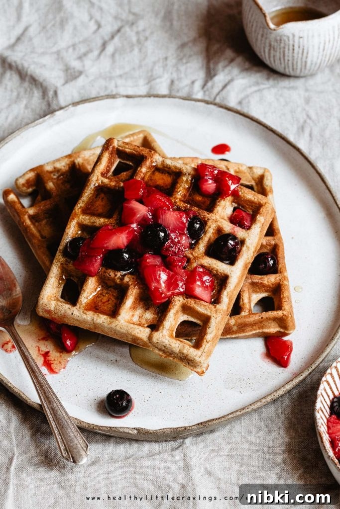 Delicious and healthy whole wheat waffle recipe without baking powder 