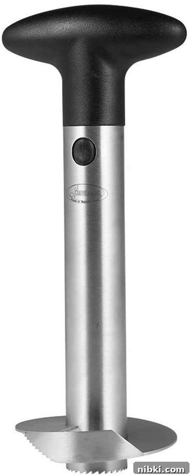 8 Small Kitchen Accessories That Save Space on Amazon 7 Pineapple cutter removing core and slicing fruit into spiral rings