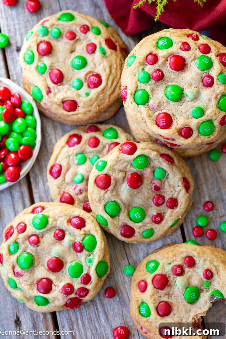 M&M Christmas Cookies Recipe: Festive Holiday Treats 2 M&M Christmas Cookies