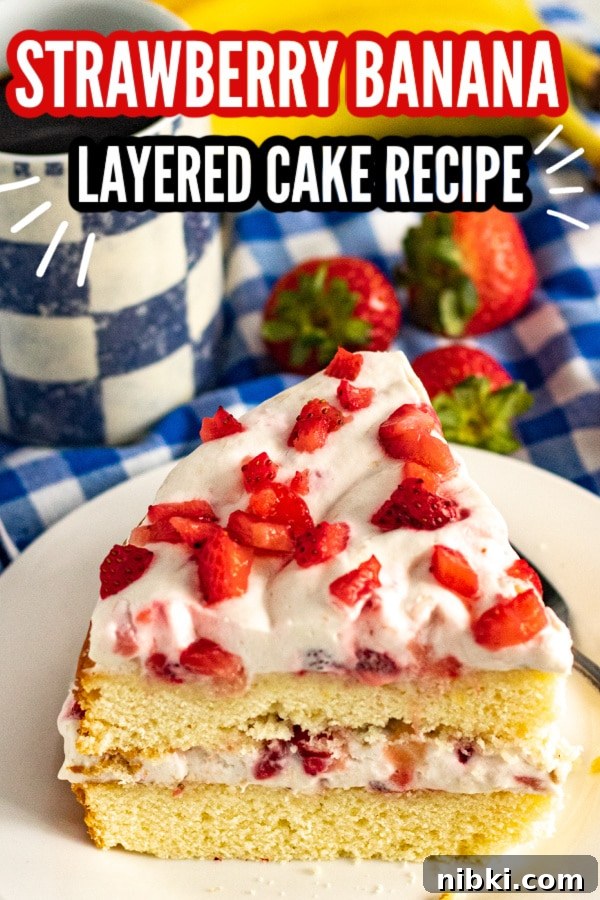 strawberry banana cake