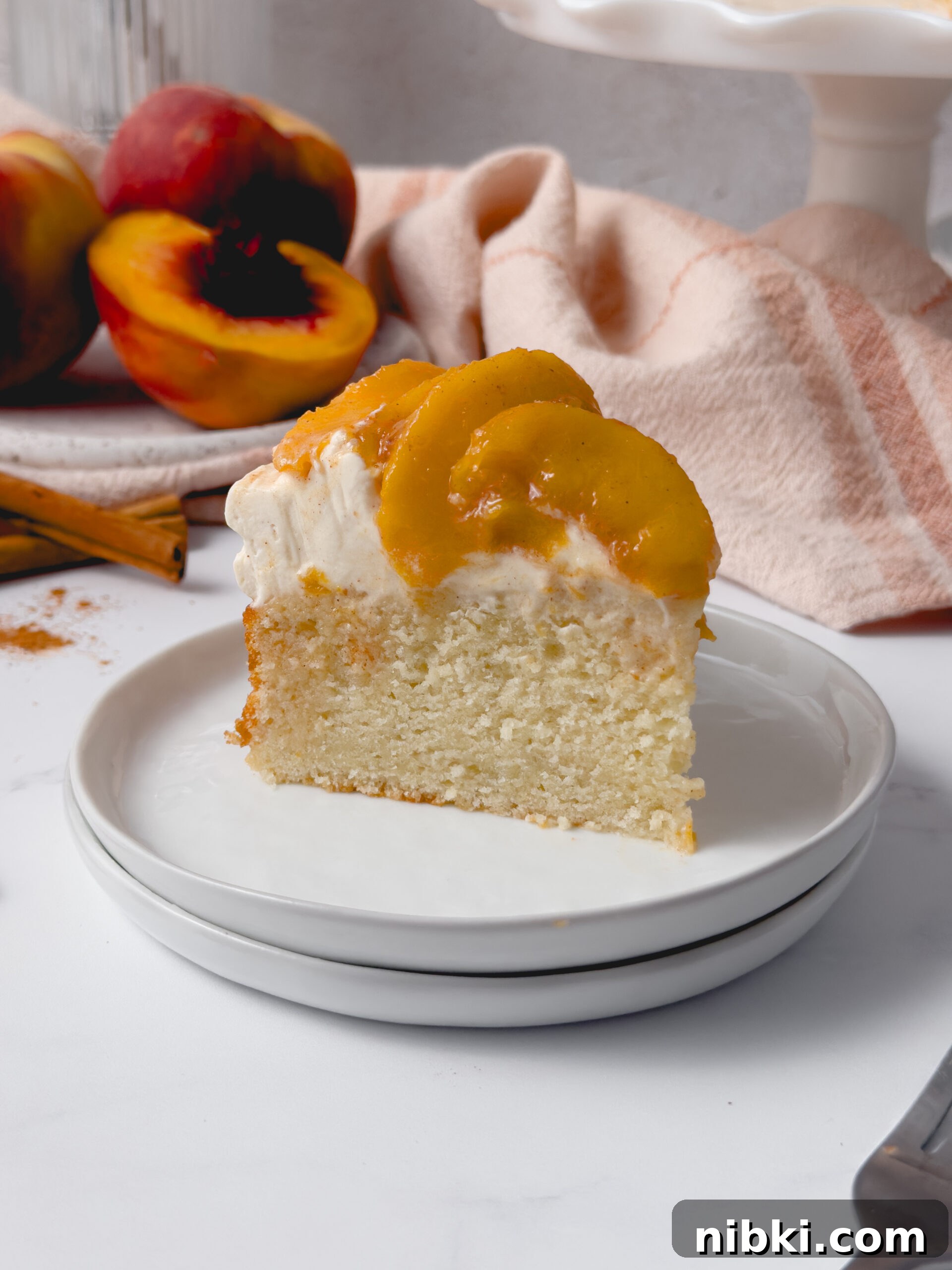 Peach Shortcake Layer Cake Recipe 9 Final peach shortcake cake