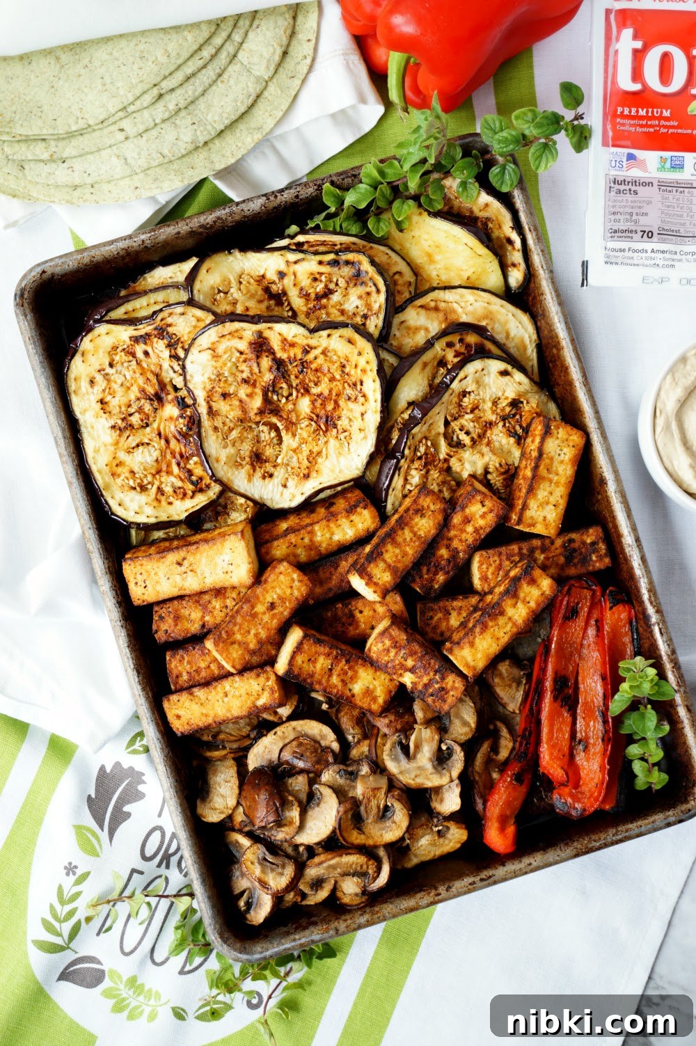 Smoky Grilled Veggie and Tofu Wraps with Hummus 2 vegan grilled veggie & tofu wraps with hummus | The Baking Fairy