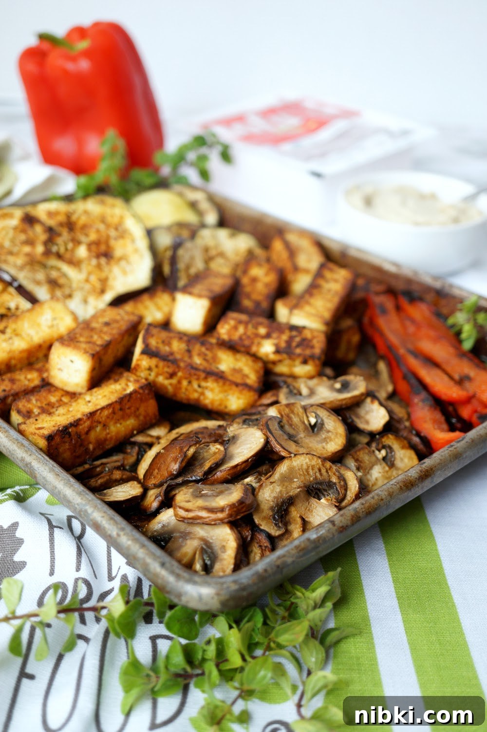 Smoky Grilled Veggie and Tofu Wraps with Hummus 4 vegan grilled veggie & tofu wraps with hummus | The Baking Fairy