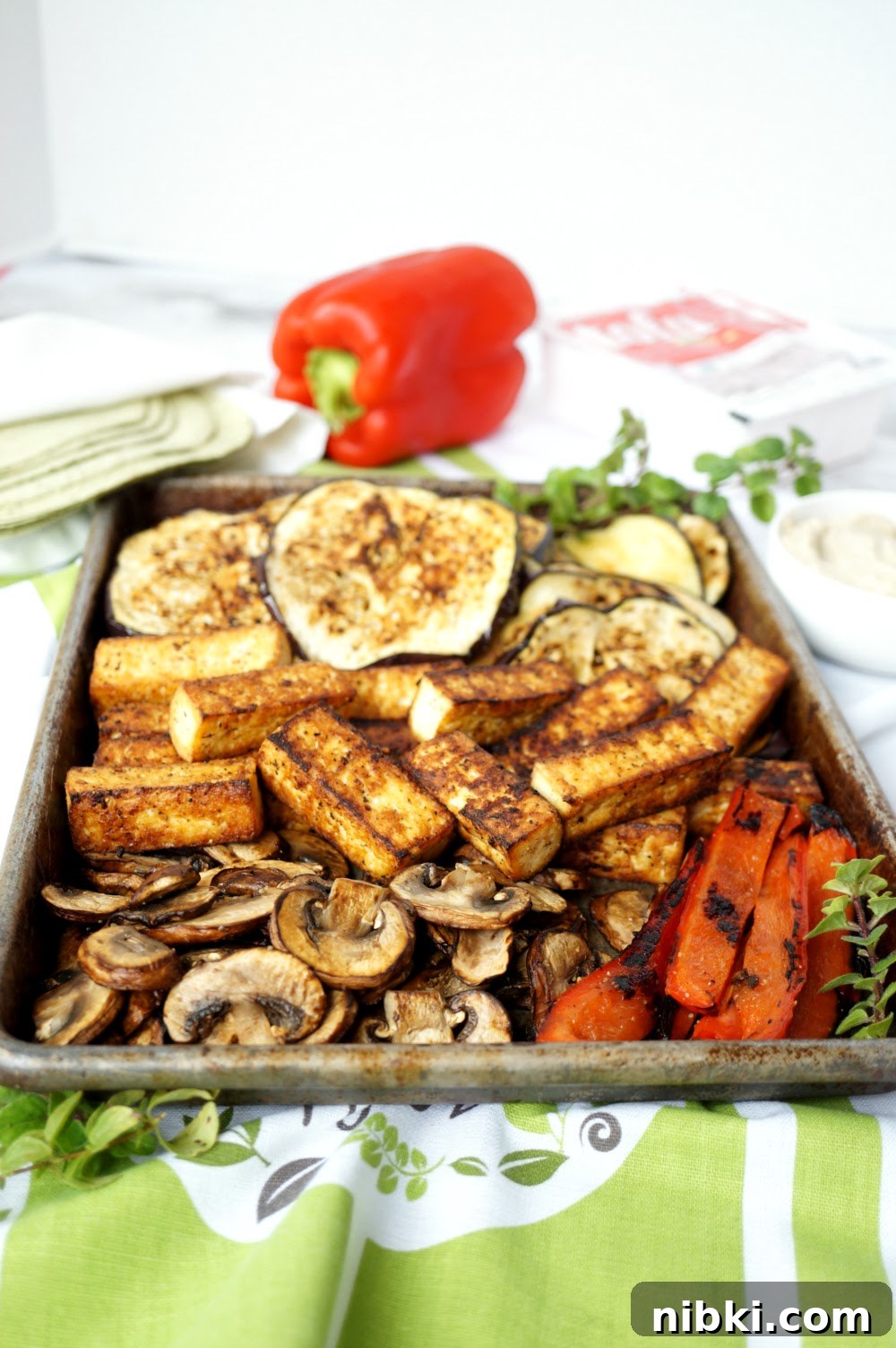 Smoky Grilled Veggie and Tofu Wraps with Hummus 5 vegan grilled veggie & tofu wraps with hummus | The Baking Fairy
