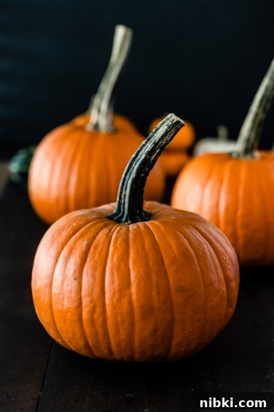 Cut sugar pumpkins ready for roasting