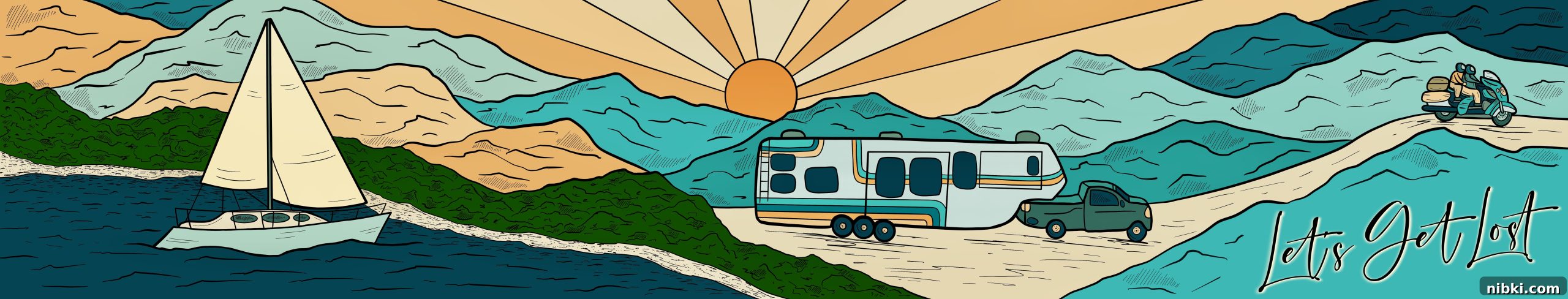 2021 Full-Time RV Travel Itinerary 15 The logo for Let's Get Lost.