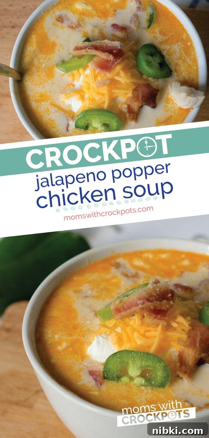 Crockpot Jalapeno Popper Chicken Soup