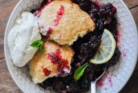 Vegan Blackberry Lemon Cobbler Recipe