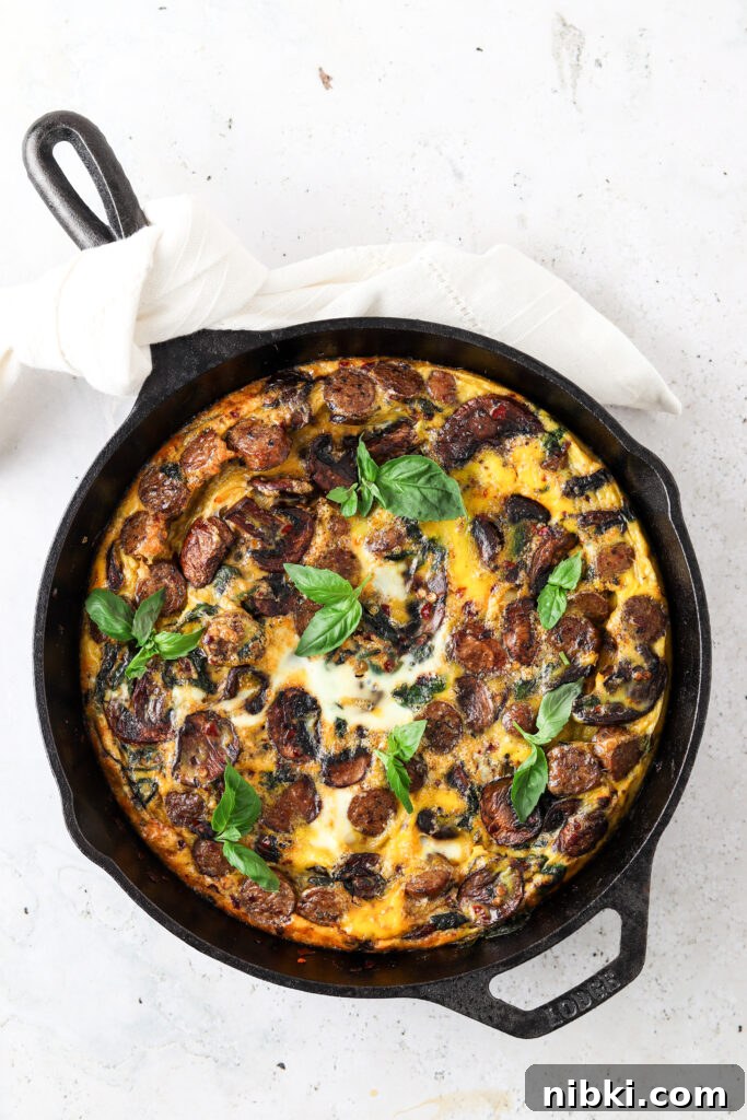 Spinach Mushroom Frittata 2 scaled